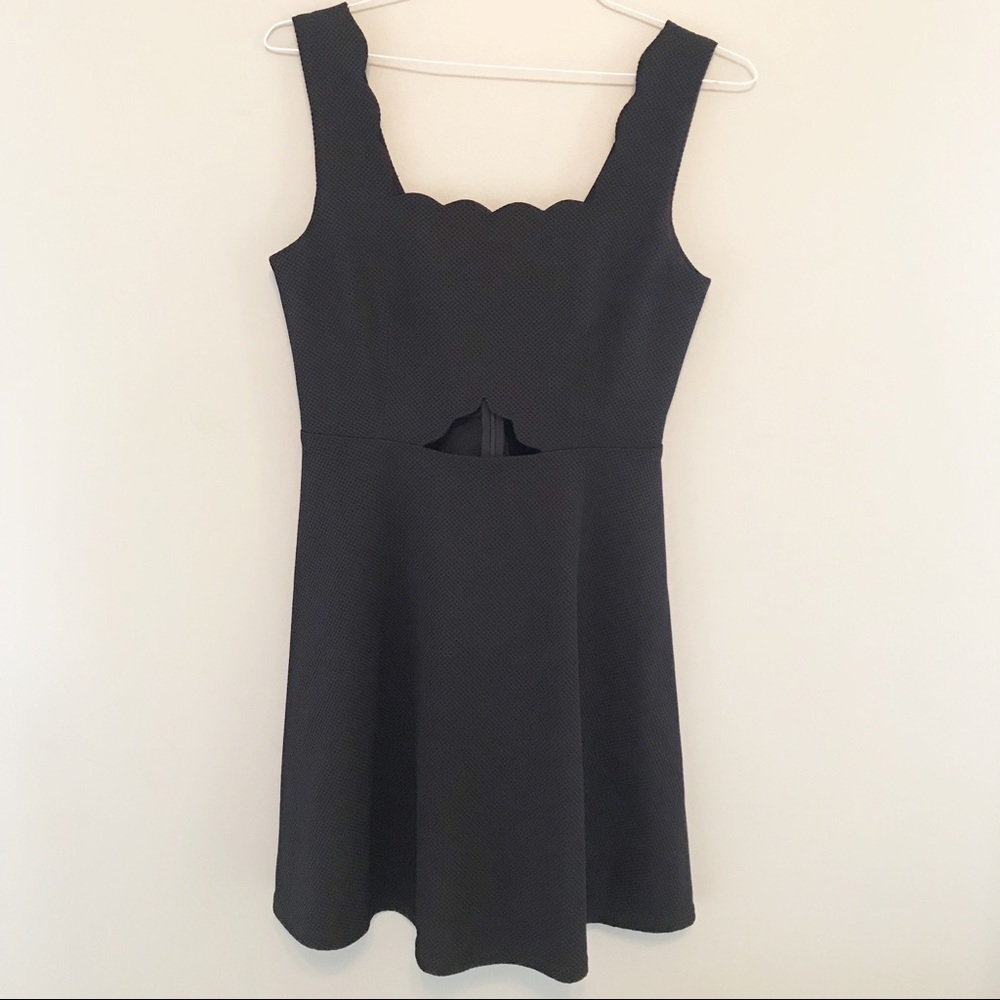 Francesca’s Alya Classic Black Cutout Dress